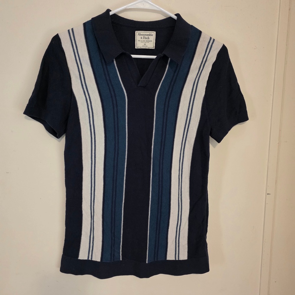 Y2k Abercrombie Fitch Womens Preppy Polo Sweater Size XS Academia Knit Retro
